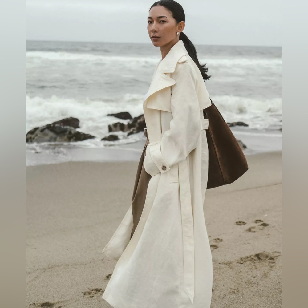 Banana republic Silvia linen Trench